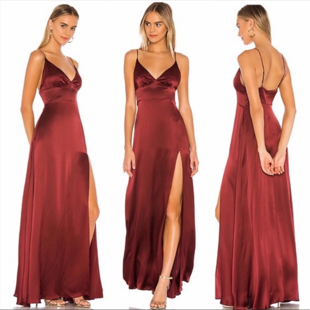 Amanda Uprichard Amory Maxi in Russet
